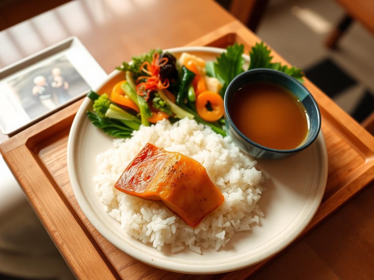 館内で調理されるお食事